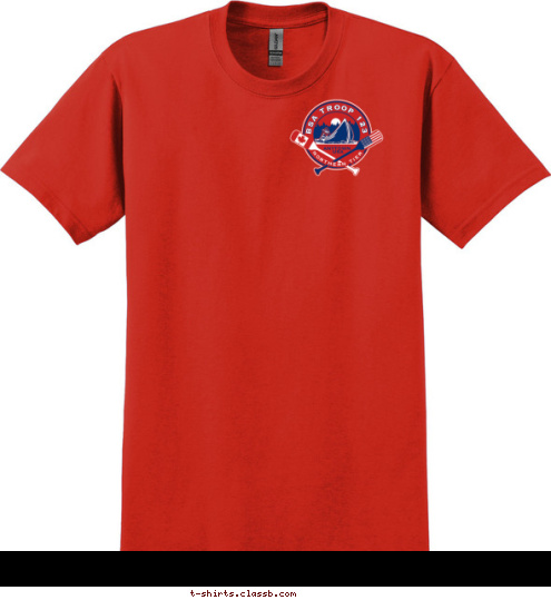 Your text here ANYTOWN,
USA BSA TROOP 123 NORTHERN TIER NORTHERN TIER T-shirt Design SP6786 canoe