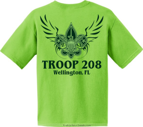 Wellington, FL Wellington, FL TROOP 208 TROOP 208 T-shirt Design 