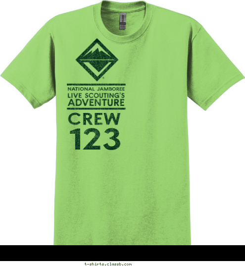 CREW 123 T-shirt Design 