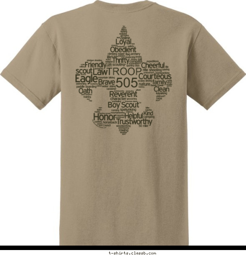 TROOP TROOP 505 505 T-shirt Design 