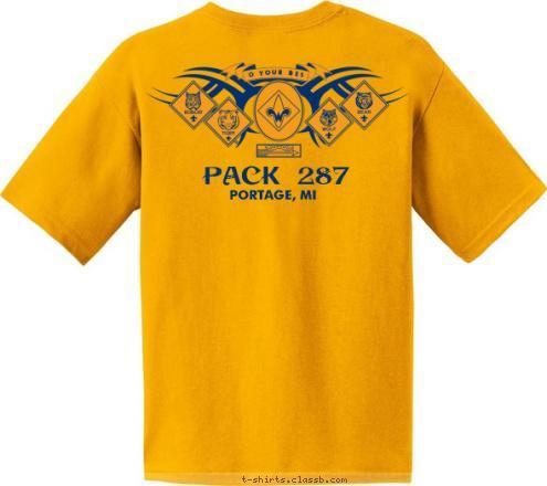 PACK 287 PACK 287 PORTAGE, MI PORTAGE, MI DO YOUR BEST T-shirt Design 