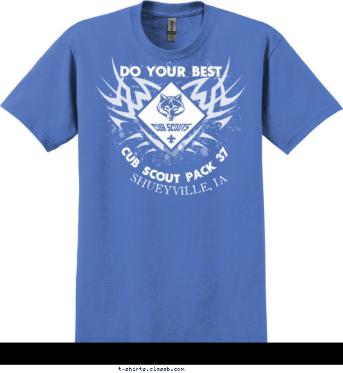 CUB SCOUT PACK 37 SHUEYVILLE, IA DO YOUR BEST T-shirt Design 