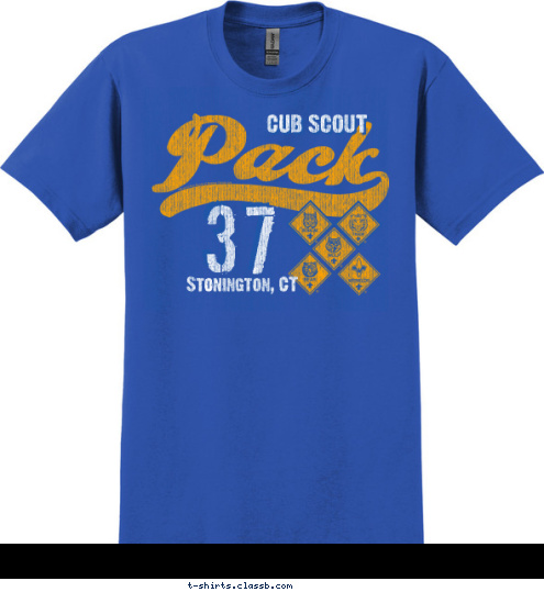 37 Stonington, CT CUB SCOUT T-shirt Design 