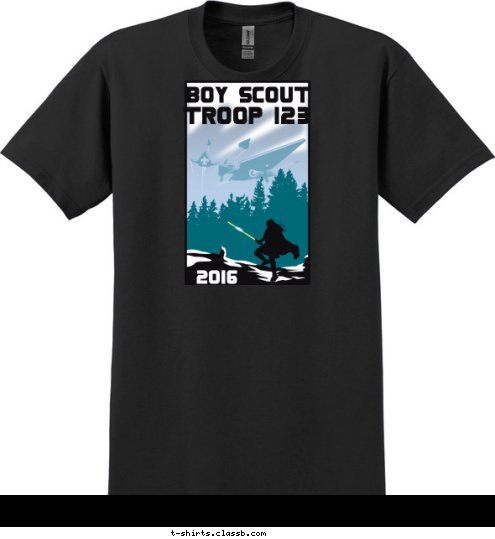 2016 TROOP 123 BOY SCOUT T-shirt Design 