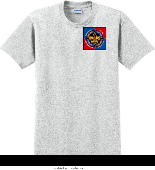 CAMP SHEPPARD CITY, STATE BSA TROOP 123 NORTHERN TIER T-shirt Design 