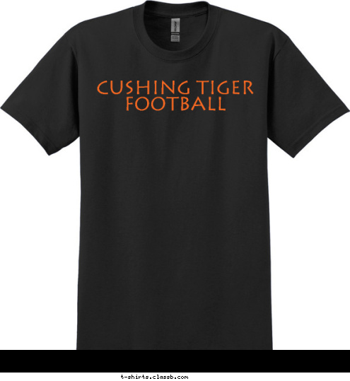 CUSHING TIGER FOOTBALL T-shirt Design 