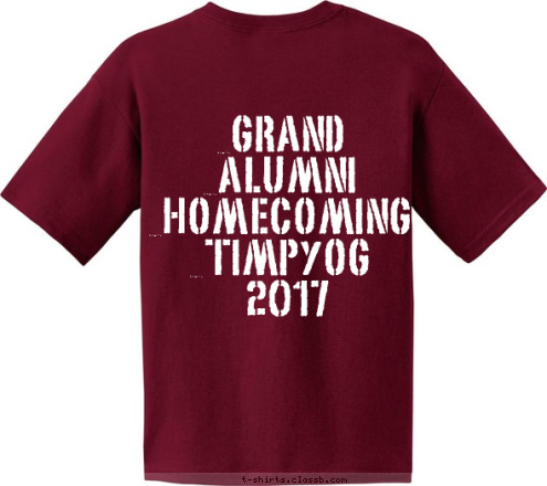 GRAND ALUMNI 
HOMECOMING
TIMPYOG 2017 1982 ROOSEVELT HIGH CLASS OF T-shirt Design 