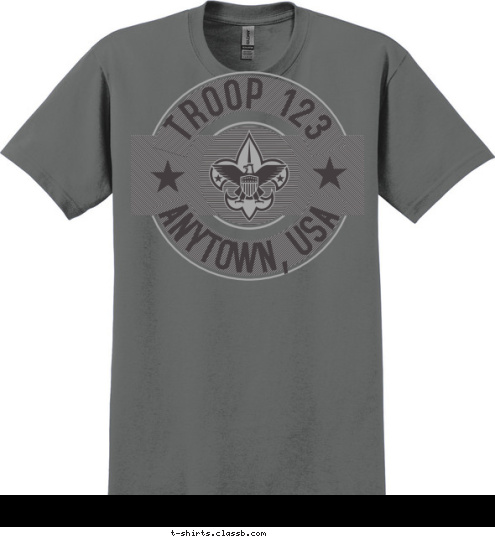 ANYTOWN, USA TROOP 123 T-shirt Design 