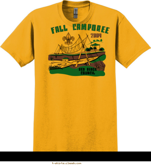 RED RIDGE
 COUNCIL 2009 FALL CAMPOREE T-shirt Design 