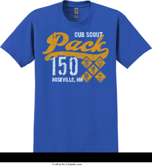 150
 ROSEVILLE, MN CUB SCOUT T-shirt Design 