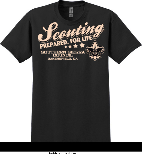 Bakersfield, CA Southern Sierra
Council T-shirt Design 