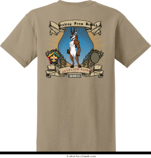 Leading From Behind ANTELOPE PATROL S3-578-17-1 T-shirt Design 