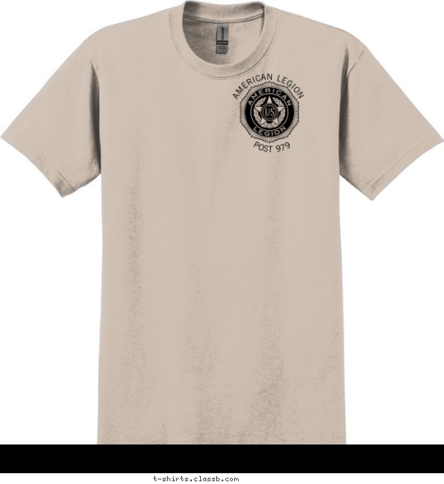 POST 979 979 AMERICAN LEGION Post FREEDOM American Legion T-shirt Design 