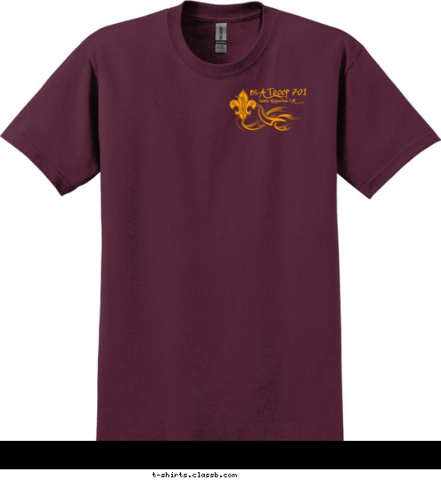 1912 est BSA TROOP 701 2017 Santa Margarita, CA TROOP 701 CHAWANAKEE T-shirt Design 