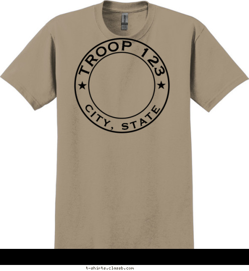 TROOP 123 CITY, STATE  T-shirt Design 