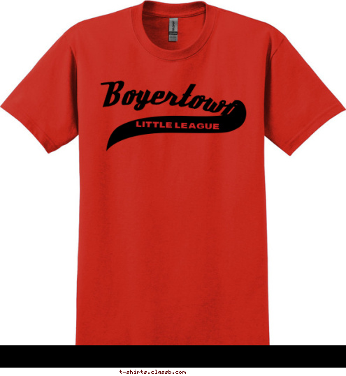 2009 LITTLE LEAGUE Boyertown T-shirt Design 