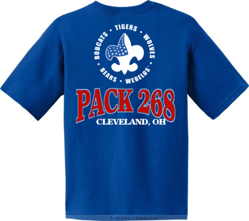 Cleveland, OH Pack 268 PACK 268 CLEVELAND, OH T-shirt Design 