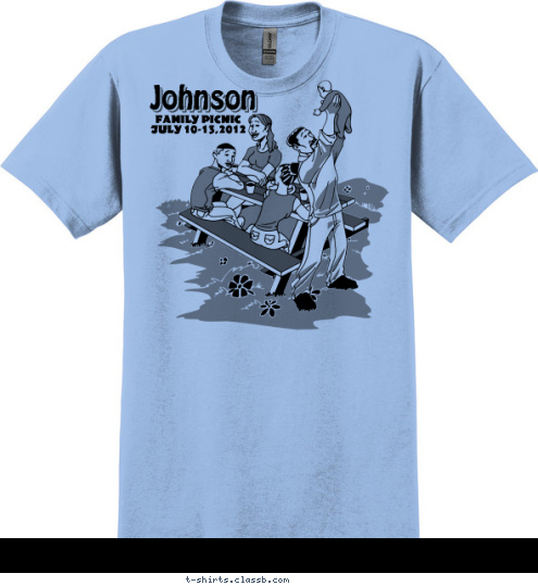 Johnson FAMILY PICNIC
JULY 10-13,2012 T-shirt Design 