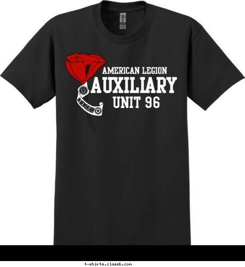 UNIT 96 AUXILIARY AMERICAN LEGION T-shirt Design 