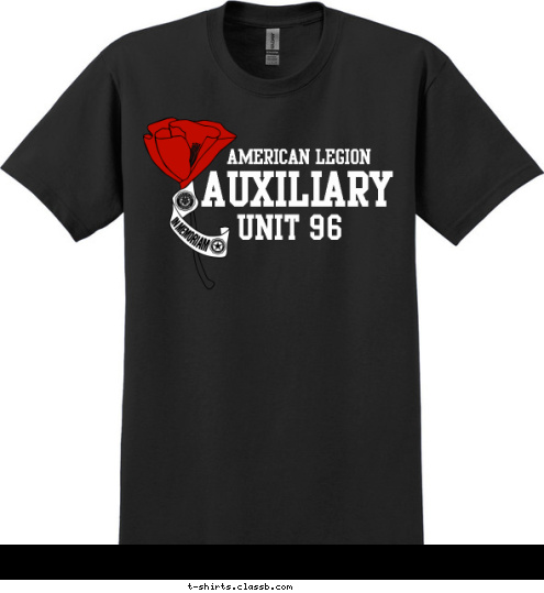 UNIT 96 AUXILIARY AMERICAN LEGION T-shirt Design 