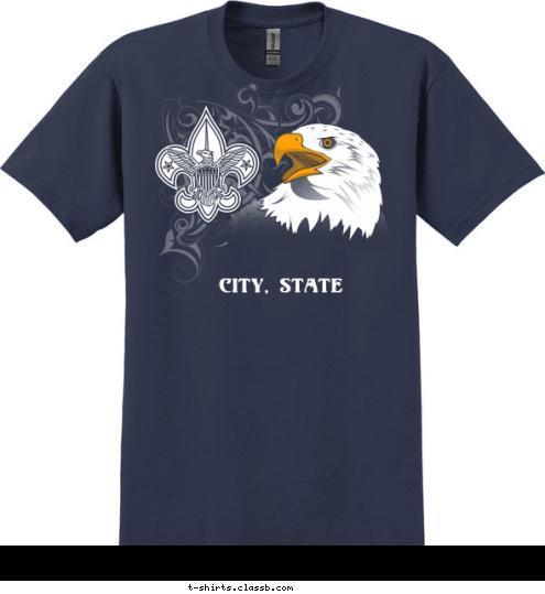 CITY, STATE
 T-shirt Design 