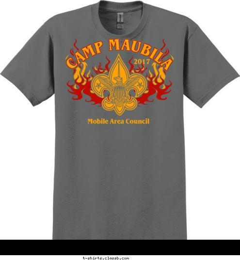 STAFF 2017
 CAMP MAUBILA Mobile Area Council
 T-shirt Design 