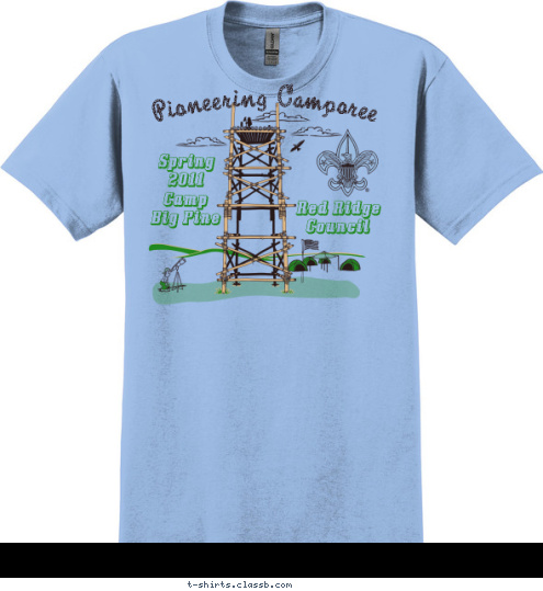 Your text here Pioneering Camporee   Red Ridge  
Council Camp
Big Pine Spring
2011 T-shirt Design SP894