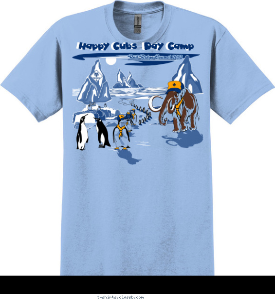 Happy Cubs Day Camp T-shirt Design