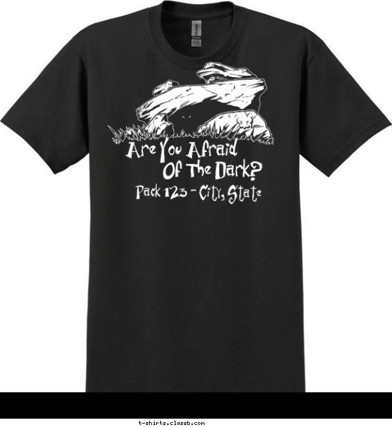 Pack Dark Cave T-shirt Design