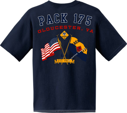 Do Your Best! Newington Baptist EST. 1962 175 PACK Gloucester, VA PACK 175 T-shirt Design 