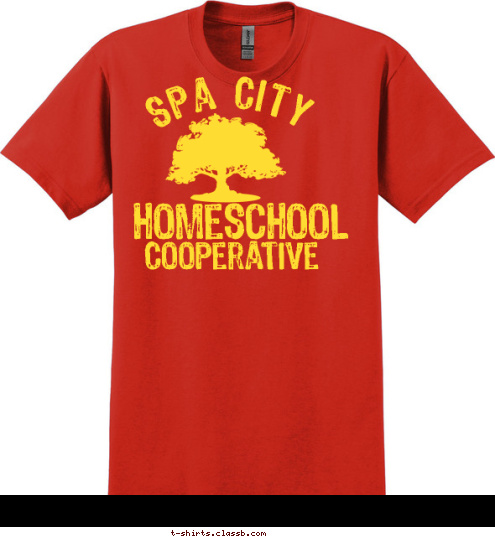 Cooperative Spa City Homeschool T-shirt Design 