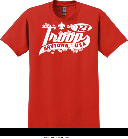 Your text here BOY SCOUT 123 ANYTOWN, USA T-shirt Design SP499
