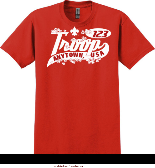 Your text here BOY SCOUT 123 ANYTOWN, USA T-shirt Design SP499