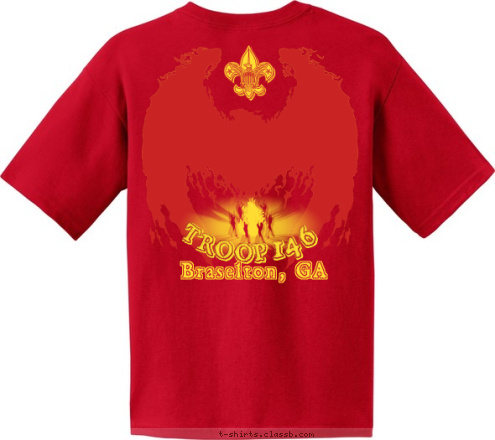 Your text here TROOP 146 Braselton, GA Braselton, GA TROOP 146 T-shirt Design 