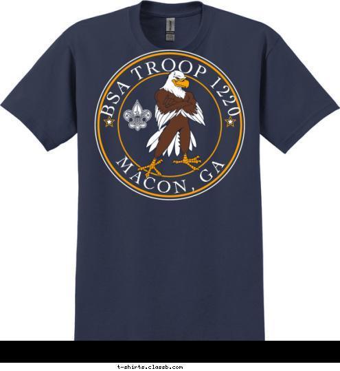 MACON, GA BSA TROOP 1220 T-shirt Design 