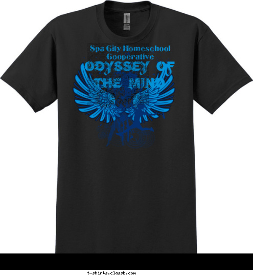 Odyssey of the Mind Spa City Homeschool Cooperative T-shirt Design 