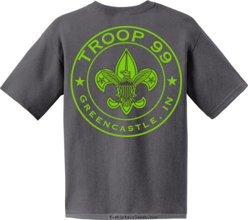 TROOP 99 Greencastle, IN T-shirt Design 