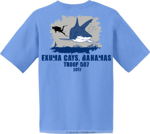 Troop 507 2017

 Exuma Cays, Bahamas T-shirt Design 