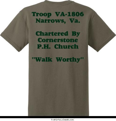 Chartered By Great Organization Troop VA-1806
Narrows, Va.

Chartered By
Cornerstone
P.H. Church

