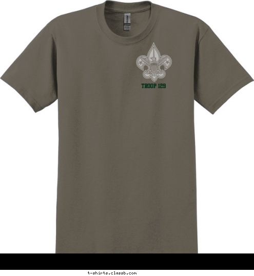 PREPARED. FOR LIFE. TROOP 129 PREPARED. FOR LIFE. TROOP 129 EST.       1910 BOY SCOUT TROOP 123 T-shirt Design 