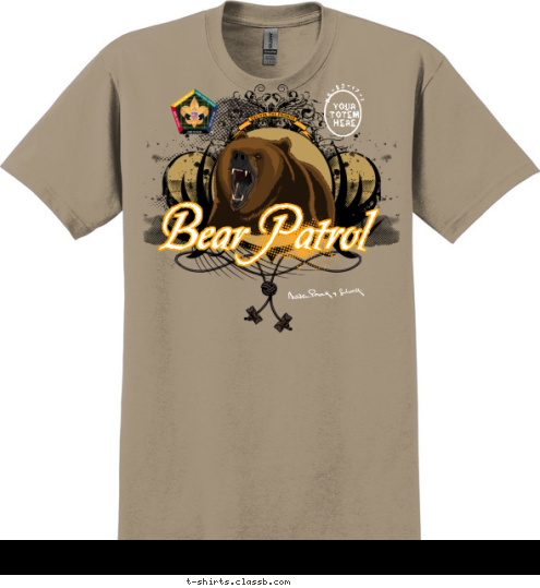 Your Patrol Yell! Bear Patrol N6-82-17-1 Your 
Totem 
Here T-shirt Design 