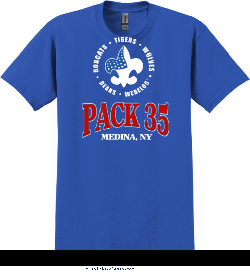 PACK 35 35 MEDINA, NY PACK T-shirt Design 