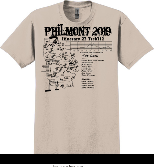 TREK 712 Itinerary 12 The Crew London Allen, Crew Leader
Duke Colmann
Blake Fritz
Johnny Fritz
Levi Motley
Bobby Motley
Kole Nevitt
Derek Peterson

ADVISORS:
Chris Coleman
Donald Fritz
Robert Motley
Greg Peterson
 Philmont 2017 T-shirt Design SP6798