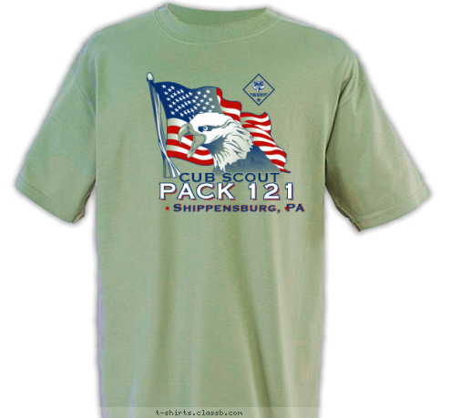 CUB SCOUT PACK 121 Shippensburg, PA T-shirt Design 