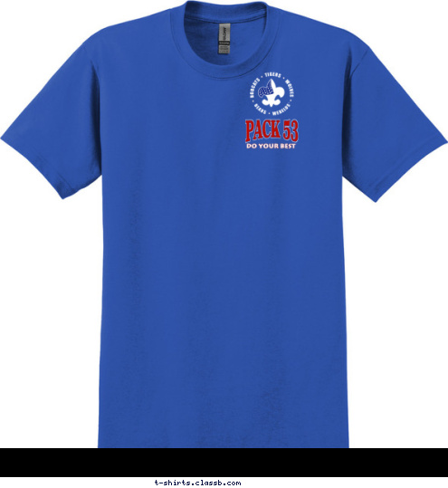 DO YOUR BEST PACK 53 PACK 53
 HIGHTSTOWN-EAST WINDSOR
NEW JERSEY  T-shirt Design 