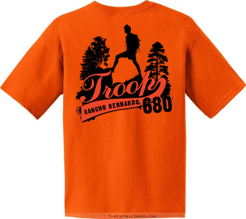 T680 RANCHO BERNARDO, CA 680 T-shirt Design 