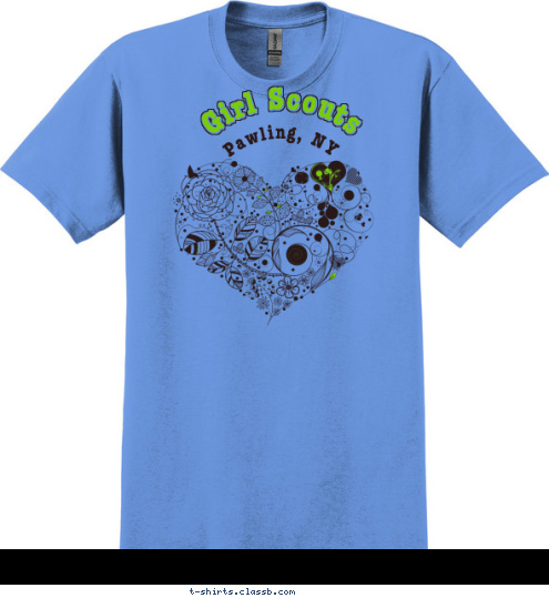 city, state Pawling, NY Girl Scouts T-shirt Design 