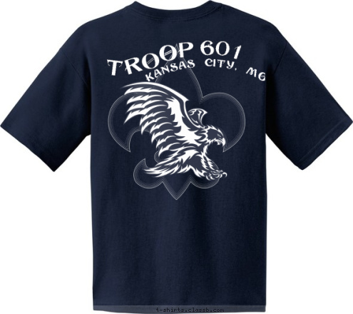 2017 BARTLE KANSAS CITY, MO Troop 601 O T P R O 601 T-shirt Design 