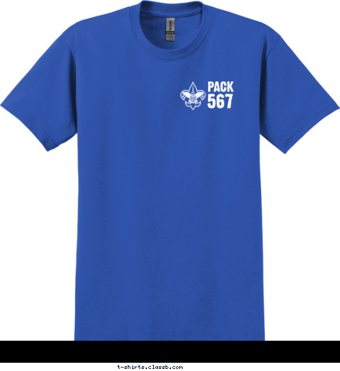 567 567 PACK KATY, TEXAS 567 CUB SCOUT T-shirt Design P567-BothSides