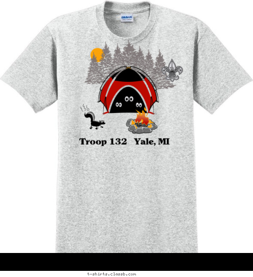 Troop 132   Yale, MI T-shirt Design 